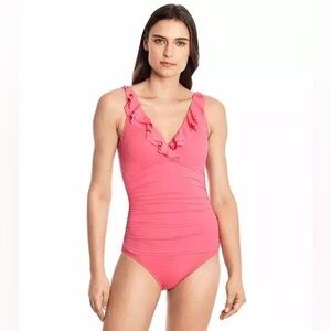 Ralph Lauren Ruffle One Piece Swimsuit